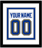 St. Louis Nameplate & Number (Back) Combined - Road White (2007-2014) - Double Mat 1