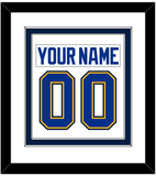 St. Louis Nameplate & Number (Back) Combined - Road White - Double Mat 2