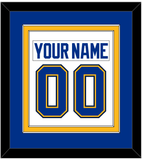 St. Louis Nameplate & Number (Back) Combined - Road White - Double Mat 3