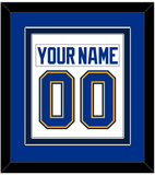 St. Louis Nameplate & Number (Back) Combined - Road White - Double Mat 4