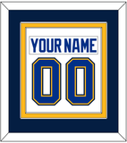 St. Louis Nameplate & Number (Back) Combined - Road White - Double Mat 5