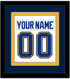 St. Louis Nameplate & Number (Back) Combined - Road White - Double Mat 5