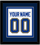 St. Louis Nameplate & Number (Back) Combined - Road White - Double Mat 6