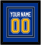 St. Louis Nameplate & Number (Back) Combined - Home Blue (2014-2017) - Double Mat 5