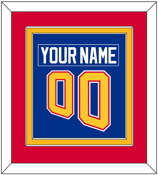 St. Louis Nameplate & Number (Back) Combined - Road Blue (1995-1998) - Signature Tier 3