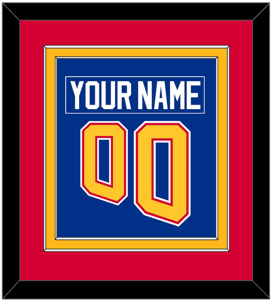 St. Louis Nameplate & Number (Back) Combined - Road Blue (1995-1998) - Signature Tier 3
