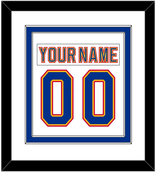 St. Louis Nameplate & Number (Back) Combined - Home White (1992-1995) - Signature Tier 1