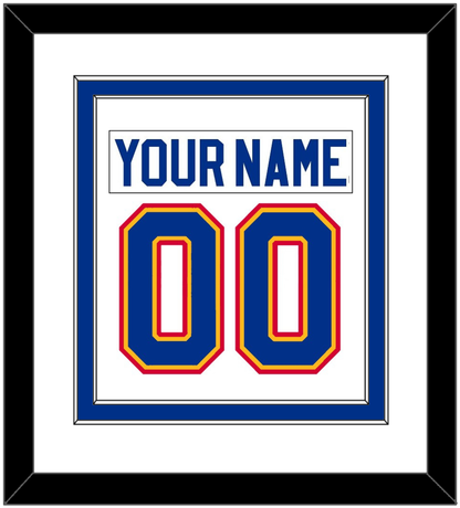 St. Louis Nameplate & Number (Back) Combined - Home White (1985-1987) - Signature Tier 1