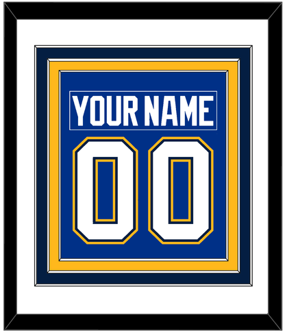 St. Louis Nameplate & Number (Back) Combined - Alternate Blue - Premier Tier 1