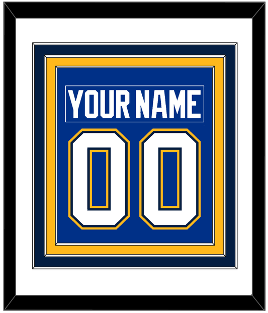 St. Louis Nameplate & Number (Back) Combined - Alternate Blue - Premier Tier 1