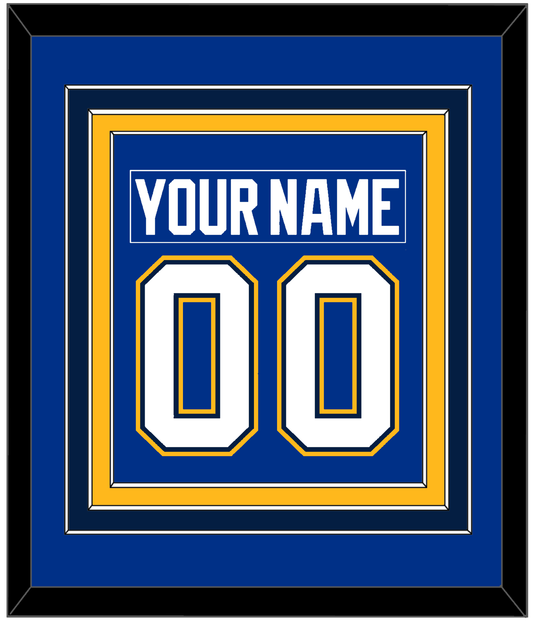 St. Louis Nameplate & Number (Back) Combined - Alternate Blue - Premier Tier 2