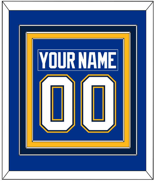 St. Louis Nameplate & Number (Back) Combined - Alternate Blue - Premier Tier 2
