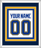 St. Louis Nameplate & Number (Back) Combined - Road White - Triple Mat 4