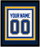 St. Louis Nameplate & Number (Back) Combined - Road White - Triple Mat 4