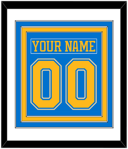 St. Louis Nameplate & Number (Back) Combined - Alternate Blue (2018-2025) - Premier Tier 1