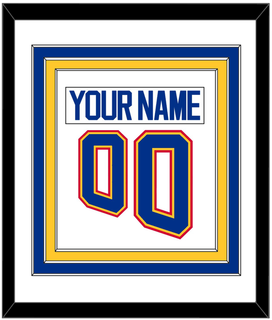 St. Louis Nameplate & Number (Back) Combined - Home White (1995-1998) - Premier Tier 1