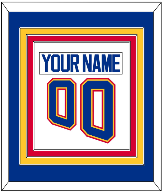 St. Louis Nameplate & Number (Back) Combined - Home White (1995-1998) - Premier Tier 2
