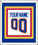 St. Louis Nameplate & Number (Back) Combined - Home White (1995-1998) - Triple Mat 2