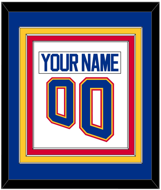 St. Louis Nameplate & Number (Back) Combined - Home White (1995-1998) - Premier Tier 2