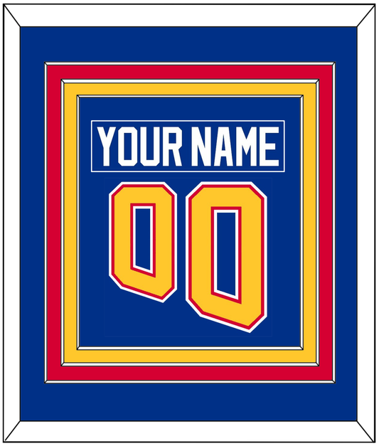 St. Louis Nameplate & Number (Back) Combined - Road Blue (1995-1998) - Premier Tier 2