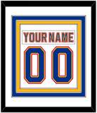 St. Louis Nameplate & Number (Back) Combined - Road White (1992-1995) - Triple Mat 1