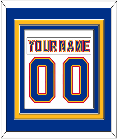 St. Louis Nameplate & Number (Back) Combined - Road White (1992-1995) - Premier Tier 3
