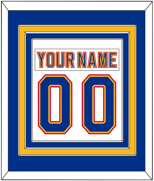 St. Louis Nameplate & Number (Back) Combined - Road White (1992-1995) - Premier Tier 3