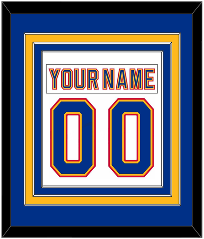St. Louis Nameplate & Number (Back) Combined - Road White (1992-1995) - Premier Tier 3