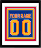 St. Louis Nameplate & Number (Back) Combined - Road Blue (1992-1995) - Triple Mat 1