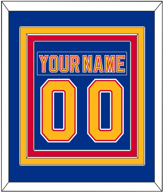 St. Louis Nameplate & Number (Back) Combined - Road Blue (1992-1995) - Premier Tier 2
