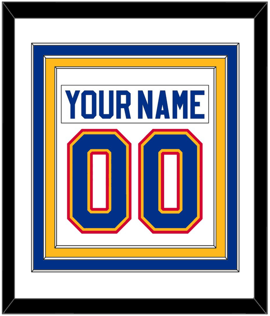 St. Louis Nameplate & Number (Back) Combined - Home White (1985-1987) - Premier Tier 1
