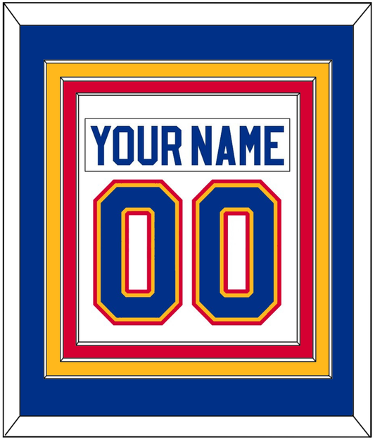 St. Louis Nameplate & Number (Back) Combined - Home White (1985-1987) - Premier Tier 2