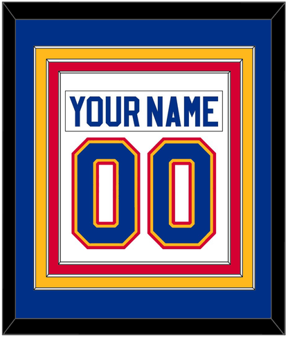 St. Louis Nameplate & Number (Back) Combined - Home White (1985-1987) - Premier Tier 2