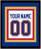 St. Louis Nameplate & Number (Back) Combined - Home White (1985-1987) - Triple Mat 2