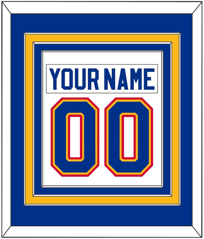 St. Louis Nameplate & Number (Back) Combined - Home White (1985-1987) - Premier Tier 3