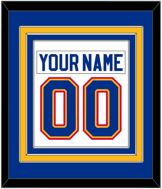 St. Louis Nameplate & Number (Back) Combined - Home White (1985-1987) - Premier Tier 3