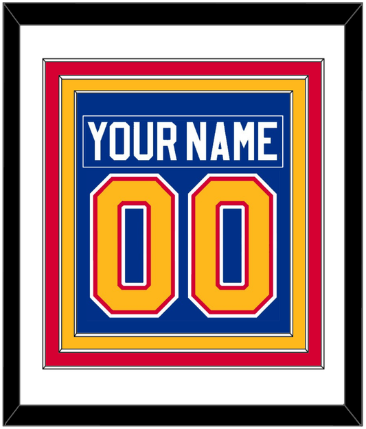 St. Louis Nameplate & Number (Back) Combined - Road Blue (1985-1987) - Premier Tier 1