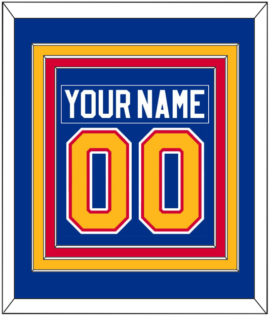St. Louis Nameplate & Number (Back) Combined - Road Blue (1985-1987) - Premier Tier 2