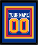 St. Louis Nameplate & Number (Back) Combined - Road Blue (1985-1987) - Triple Mat 2
