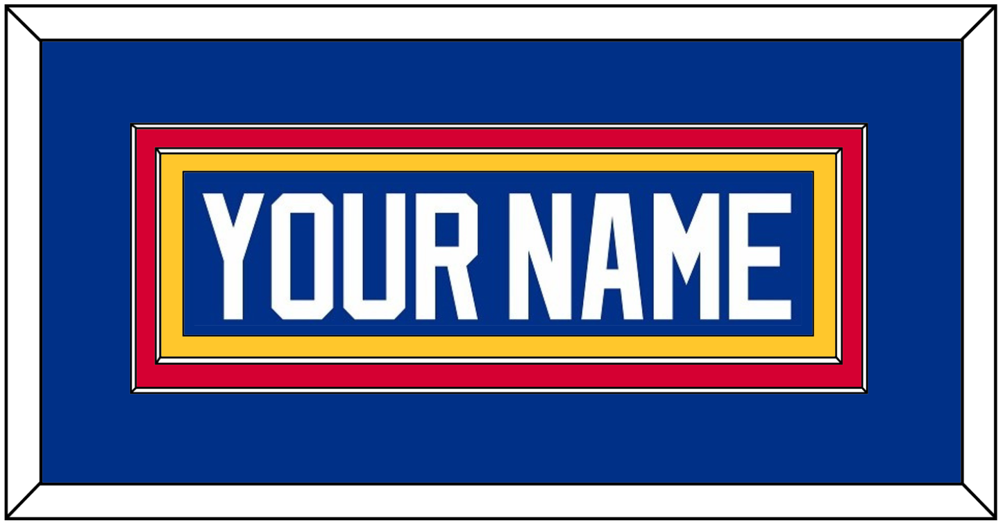 St. Louis Nameplate - Road Blue (1995-1998) - Signature Tier 2