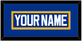 St. Louis Nameplate - Road Blue (1985-1987) - Single Mat 2