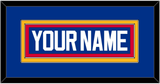 St. Louis Nameplate - Road Blue (1985-1987) - Double Mat 2