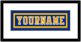 St. Louis Nameplate - Road Blue (1984-1985) - Double Mat 1