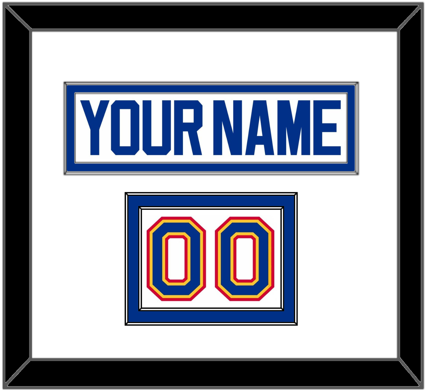 St. Louis Nameplate & Number (Shoulder) - Home White (1987-1992) - Signature Tier 1