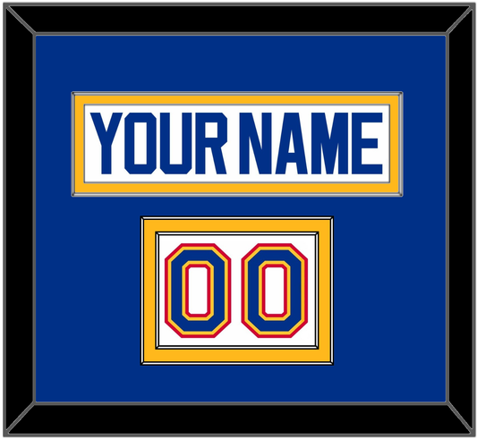 St. Louis Nameplate & Number (Shoulder) - Home White (1987-1992) - Signature Tier 2