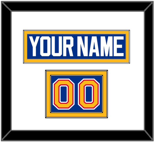 St. Louis Nameplate & Number (Shoulder) - Road Blue (1987-1992) - Signature Tier 1