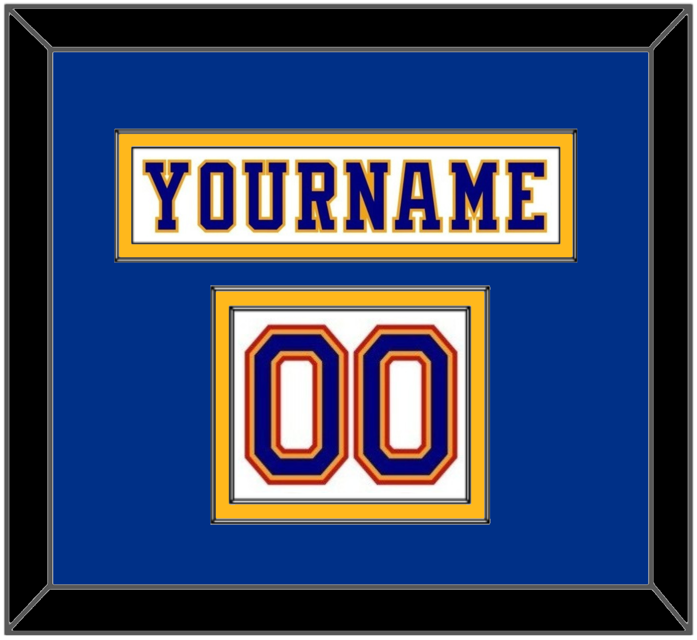 St. Louis Nameplate & Number (Shoulder) - Home White (1984-1985) - Signature Tier 2