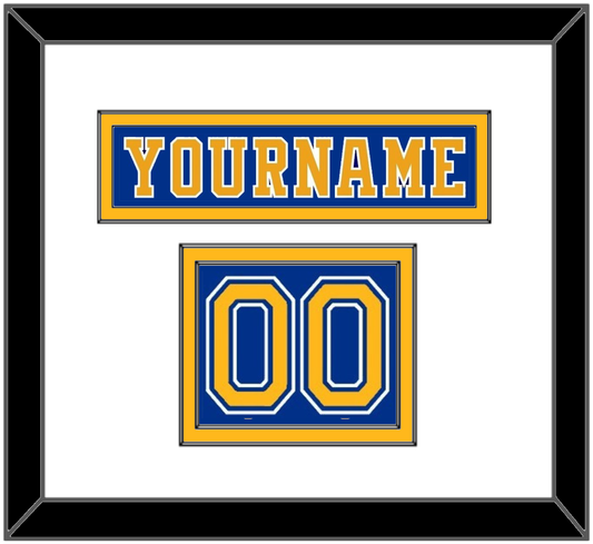 St. Louis Nameplate & Number (Shoulder) - Road Blue (1984-1985) - Signature Tier 1