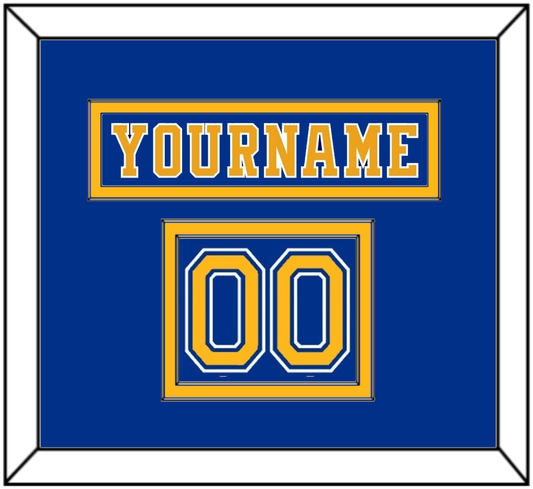 St. Louis Nameplate & Number (Shoulder) - Road Blue (1984-1985) - Signature Tier 2