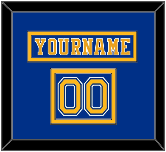 St. Louis Nameplate & Number (Shoulder) - Road Blue (1984-1985) - Signature Tier 2